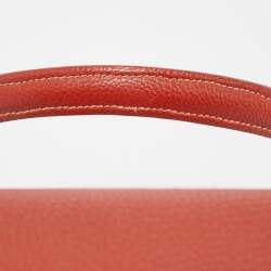 Hermes Brique Togo Leather Gold Hardware Kelly Retourne 35 Bag