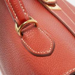 Hermes Brique Togo Leather Gold Hardware Kelly Retourne 35 Bag