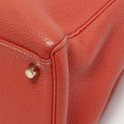 Hermes Brique Togo Leather Gold Hardware Kelly Retourne 35 Bag