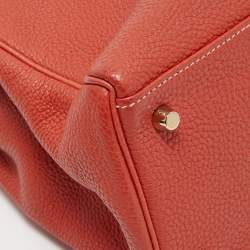 Hermes Brique Togo Leather Gold Hardware Kelly Retourne 35 Bag