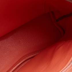Pre Owned Hermes Gris Perle/Crevette Leather So Kelly 22 Bag