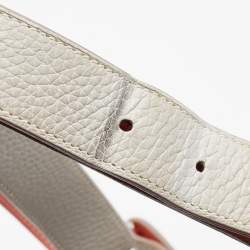 Pre Owned Hermes Gris Perle/Crevette Leather So Kelly 22 Bag