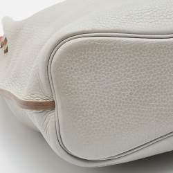 Pre Owned Hermes Gris Perle/Crevette Leather So Kelly 22 Bag