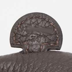 Hermes Chocolat Taurillion Clemence Leather Evelyne TPM Bag