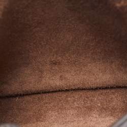 Hermes Chocolat Taurillion Clemence Leather Evelyne TPM Bag
