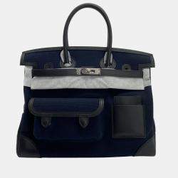 Hermes Picotin Lock PM Bleu Nuit/Black Palladium Hardware Y Engraved  (around 2020) Women's Felt Handbag Hermes
