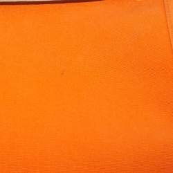 Hermes Natural/Orange Vache Hunter and Canvas Herbag Zip 31 Bag