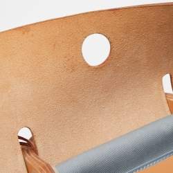 Hermes Natural/Bleu Lin Vache Hunter and Canvas Herbag Zip 39 Bag