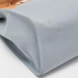 Hermes Natural/Bleu Lin Vache Hunter and Canvas Herbag Zip 39 Bag