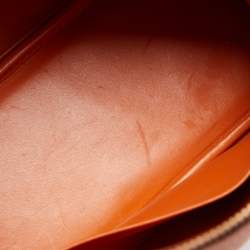 Pre Owned Hermes Orange Togo Leather Bolide 31 Bag