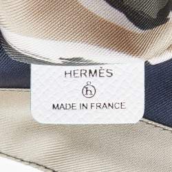 Hermes Green Printed Silk Tote