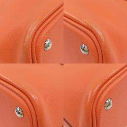 Pre Owned Hermes Orange Epsom Leather Bolide 27 Handbag 