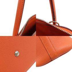 Pre Owned Hermes Orange Epsom Leather Bolide 27 Handbag 
