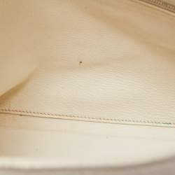 Hermès Blanc  Taurillon Clemence Leather Palladium Finish Kelly Retourne 35 Bag