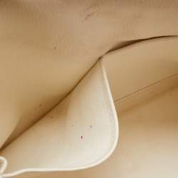 Hermès Blanc  Taurillon Clemence Leather Palladium Finish Kelly Retourne 35 Bag