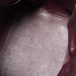 Pre Owned Hermes Bordeaux Evercolor Leather Palladium Finish Toolbox 20 Bag