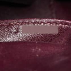 Pre Owned Hermes Bordeaux Evercolor Leather Palladium Finish Toolbox 20 Bag