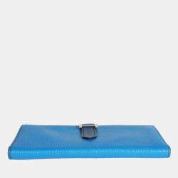 Hermes Bleu Izmir & Bleu Saphir Chévre Leather Bearn Wallet PHW