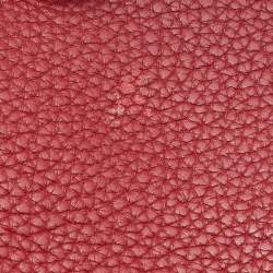 Hermes Rouge Garance Clemence Leather Evelyne III GM Bag