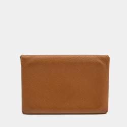 Hermes Colvert/Khaki Epsom Leather Calvi Pouch GM Hermes | The Luxury Closet