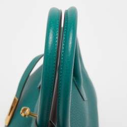 Hermes Malachite Togo Leather Gold Finish Birkin 30 Bag
