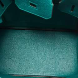 Hermes Malachite Togo Leather Gold Finish Birkin 30 Bag