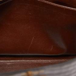 Hermes Miel Porosus Crocodile Gold Finish Kelly Sellier 32 Bag