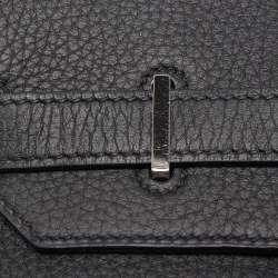 Pre Owned Hermes Black Togo Leather Palladium Finish Birkin 35 Bag