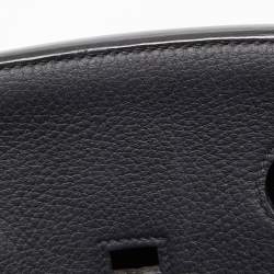 Pre Owned Hermes Black Togo Leather Palladium Finish Birkin 35 Bag