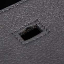 Pre Owned Hermes Black Togo Leather Palladium Finish Birkin 35 Bag