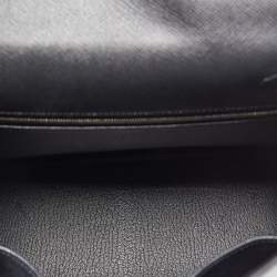 Hermes Black Epsom Leather Palladium Finish Kelly Sellier 28 Bag