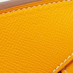 Hermes Jaune D' Or Epsom Leather Gold Finish Birkin 35 Bag