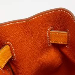 Hermes Jaune D' Or Epsom Leather Gold Finish Birkin 35 Bag