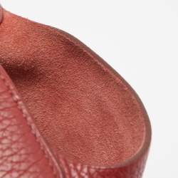 Pre Owned Hermes Rouge Garance Leather Picotin Lock 18 Bag
