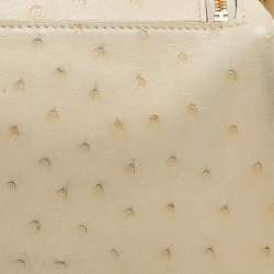 Hermès Nata Ostrich Gold Finish Mini Lindy Bag