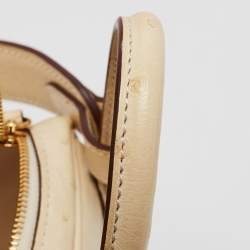 Hermès Nata Ostrich Gold Finish Mini Lindy Bag