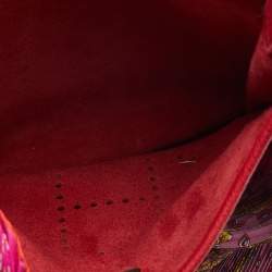 Pre Owned Hermes Rouge Casaque Togo Leather Evelyne III PM Bag
