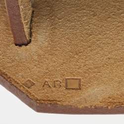 Hermes Bleu Brighton/Vache Naturel Leather and Canvas Herbag Zip 31 Bag