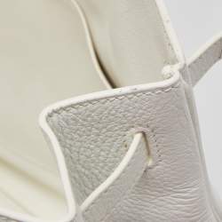Hermes Blanc Togo Leather Palladium Finish Birkin 40 Bag