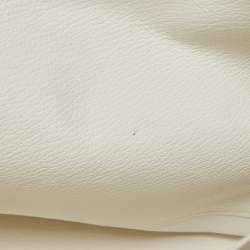 Hermes Blanc Togo Leather Palladium Finish Birkin 40 Bag