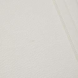 Hermes Blanc Togo Leather Palladium Finish Birkin 40 Bag