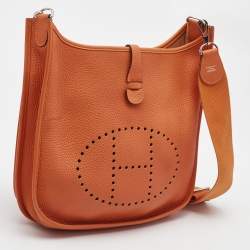 Hermes Feu Togo Leather Evelyne III PM Bag