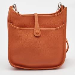 Hermes Feu Togo Leather Evelyne III PM Bag
