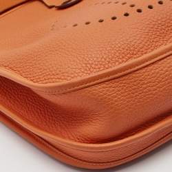 Hermes Feu Togo Leather Evelyne III PM Bag