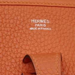 Hermes Feu Togo Leather Evelyne III PM Bag