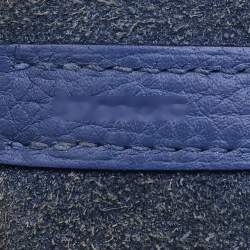 Hermes Blue Agate Taurillion Clemence Leather Picotin Lock 18 Bag