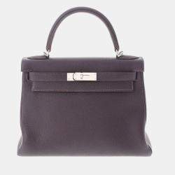 Hermes Authentic 28 cm Hermes KELLY Bag ETAIN Grey Togo Leather New in Box