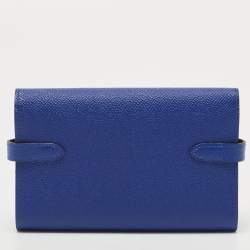 Hermès Electric Blue Epsom Leather Kelly Depliant Wallet