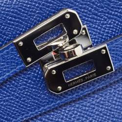 Hermès Electric Blue Epsom Leather Kelly Depliant Wallet
