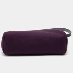 Hermes Cassis/Bleu Indigo Vache Hunter and Canvas Herbag Zip 31 Bag